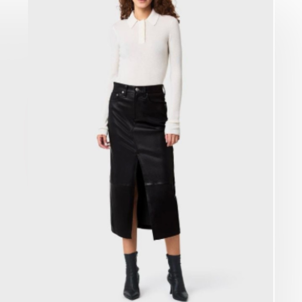 Rag & Bone Clara Leather Skirt- NWT, Size 25
